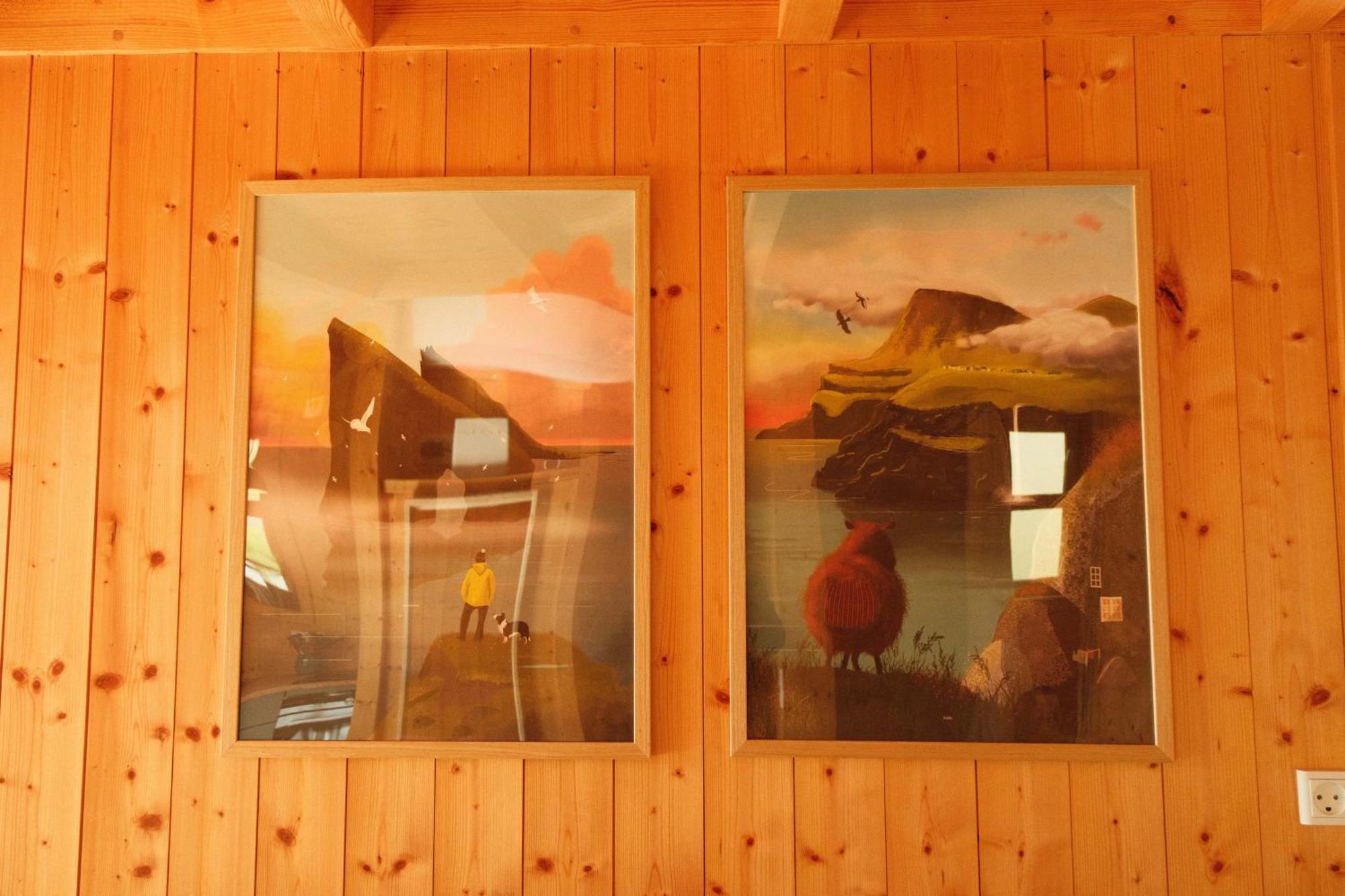Mulafossur Cottages By Famous Waterfall In Gasadalur 외부 사진